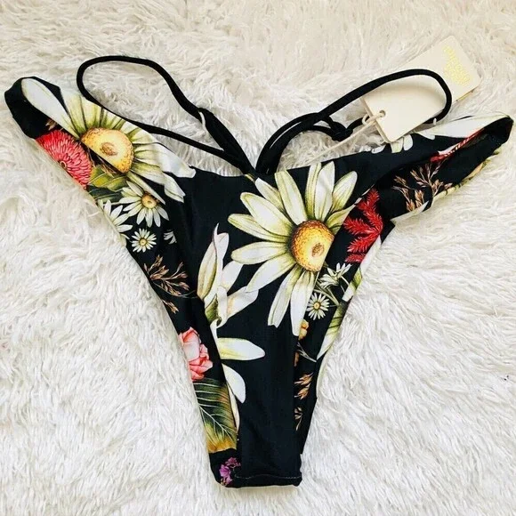 Agua Bendita Womens Egle Moss Bikini Reversible Bottom Large - Picture 7 of 12